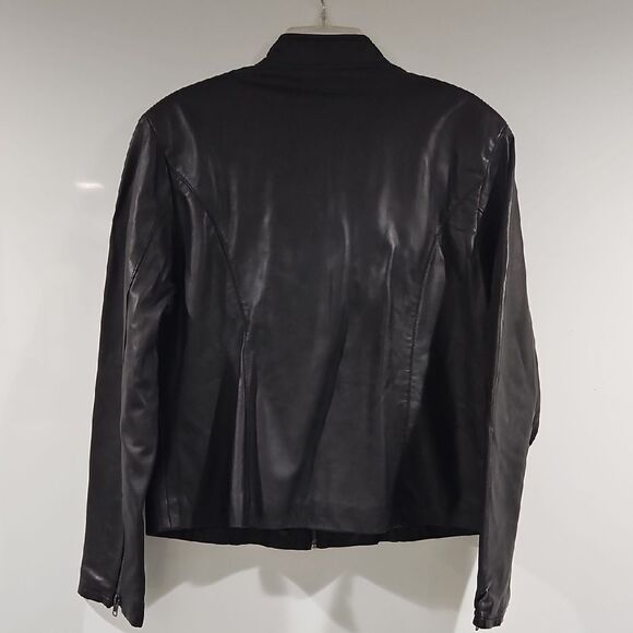 Daniel smart Black Leather Jacket 2XL - Picture 3 of 9
